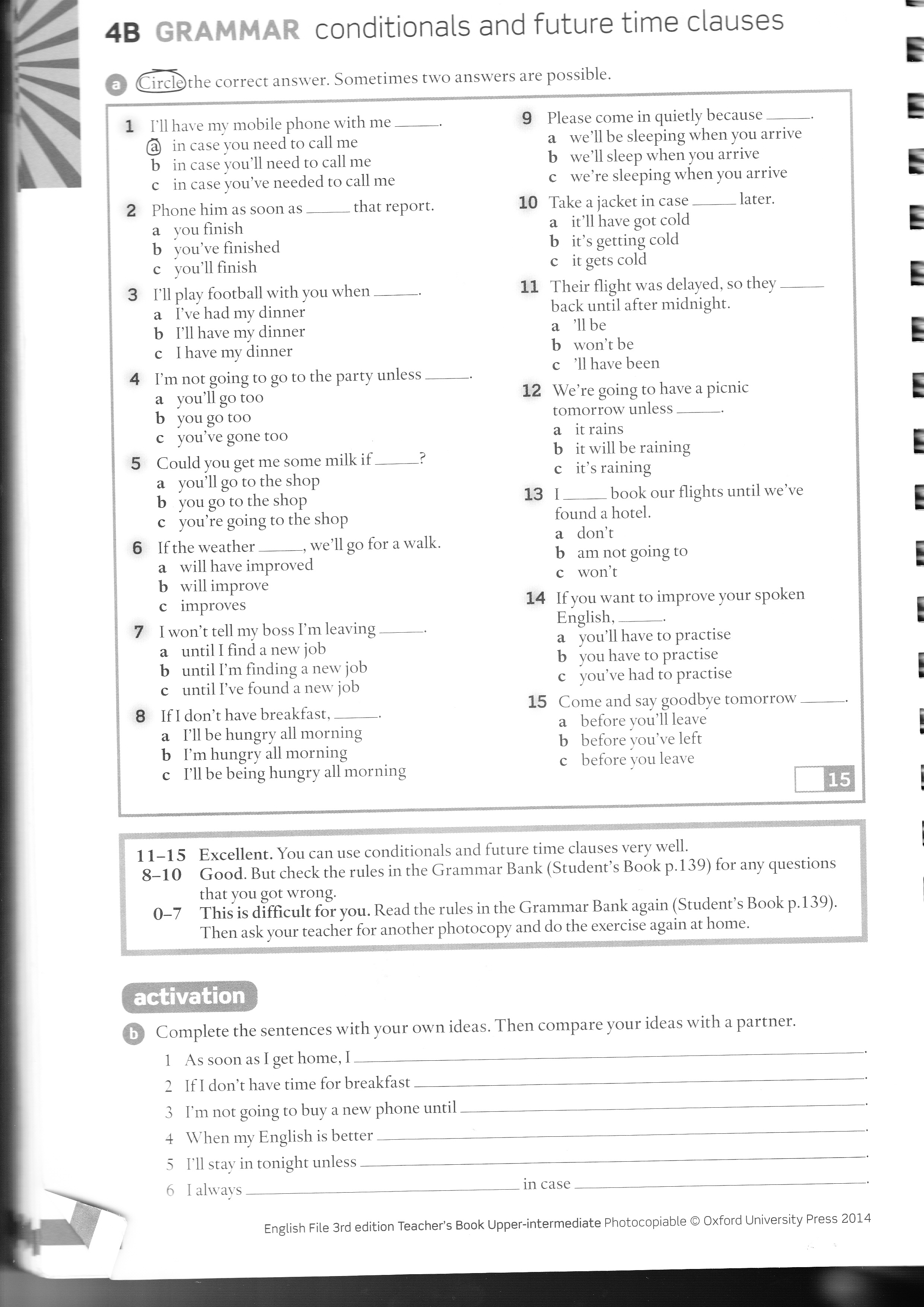 Inglese CP INglese I March 27 Unit 4B
